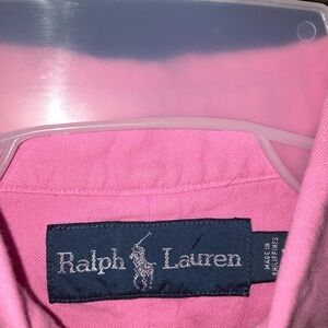 Pink Ralph Lauren long sleeve shirt
